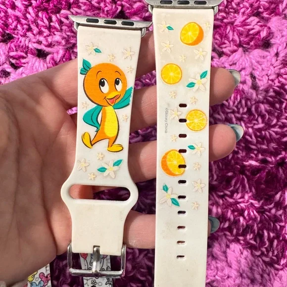Disney Apple Watch Bands Minnie Mouse Orange Bird Castle & Snacks - Picture 4 of 7